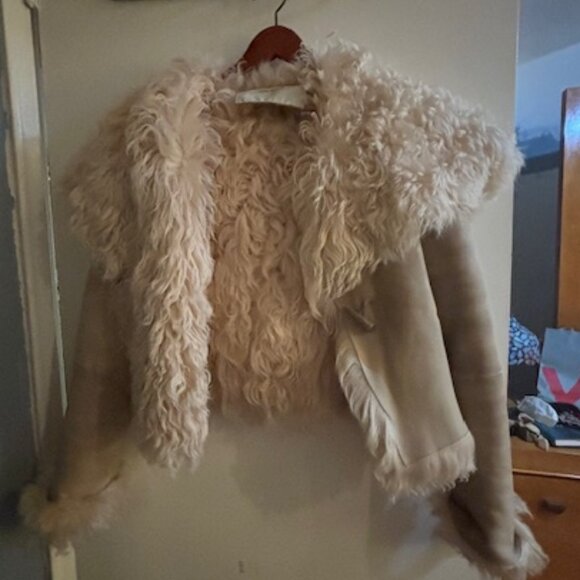 REAL Shearling Designer Jacket - Picture 3 of 4